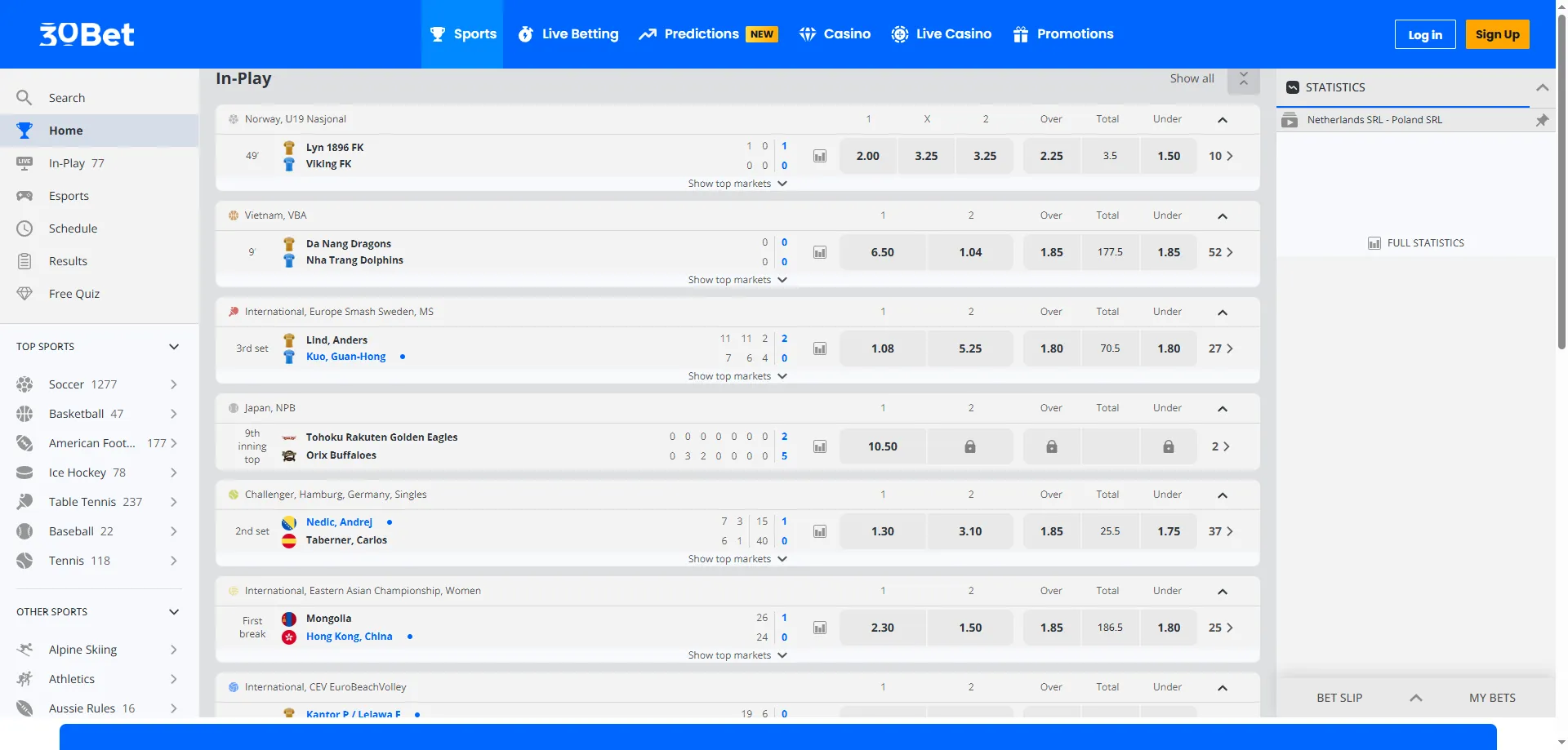 Visão geral da plataforma 30bet Casino online — cassino e apostas